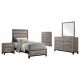 Valen Five-piece Twin Bedroom Set Light Taupe
