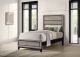Valen Wood Twin Panel Bed Light Taupe