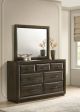 Atlas 7-drawer Bedroom Dresser and Mirror Set Dark Oak