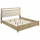 Hendricks 4-piece Eastern King Bedroom Set Light Oak