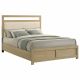 Hendricks Queen Panel Headboard Platform Bed Light Oak