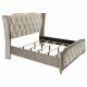 Lorient 5-piece Eastern King Bedroom Set Ivory and Camel