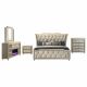 Lorient 5-piece California King Bedroom Set Ivory and Camel