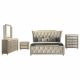 Lorient 5-piece California King Bedroom Set Ivory and Camel