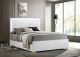 Marceline Wood Full LED Panel Bed White