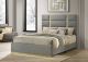 Ines 56-inch Fabric Upholstered Eastern King Panel Bed Grey