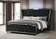 Lorient California King LED Upholstered Bed Black