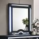 Ravenne Velvet Upholstered LED Dresser Mirror Black