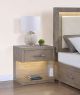 Kenora 1-drawer Nightstand Bedside Table Barley Brown