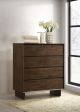 Glenwood 4-drawer Chest of Drawers Warm Brown