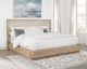 Kailani 49-inch Queen Wingback Bed Beige Oak