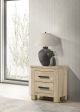 Oakglen 2-drawer Nightstand Bedside Table Weathered Oak