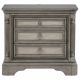 Cresswell 3-drawer Nightstand Bedside Table Weathered Taupe
