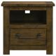 Doherty 1-drawer Nightstand Bedside Table Rustic Brown