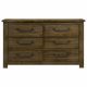 Doherty 6-drawer Bedroom Dresser Rustic Brown