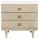 Lucaire 3-drawer Nightstand Bedside Table Sandstone
