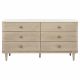 Lucaire 6-drawer Dresser Cabinet Sandstone