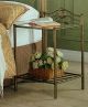 Sydney Metal 2-shelf Nightstand Antique Brushed Gold