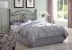 Evan Metal Queen or Full Open Frame Headboard Dark Grey