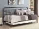 Livingston Metal Twin Daybed with Trundle Dark Bronze