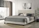 Dorian Fabric Upholstered Eastern King Panel Bed Cream
