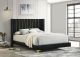 Kendall Upholstered Queen Panel Bed Black