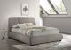 Mokena 46-inch Upholstered Queen Platform Bed Taupe