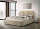 Mokena 46-inch Upholstered Queen Platform Bed Brown