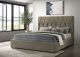 Delsea Upholstered Eastern King Platform Bed Light Brown