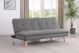 Scout Upholstered Tufted Convertible Sofa Bed Grey