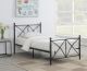 Hart Metal Full Open Frame Bed Matte Black