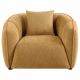 Aleisha Fabric Upholstered Accent Chair Mustard Yellow