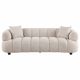 Whitney Contemporary Channel Tufted Woven Fabric Upholstered Sofa