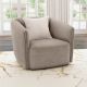 Townsend Chenille Upholstered Rolled Arm Chair Latte