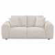 Burnett Chenille Upholstered Wide Arm Loveseat Ivory