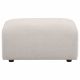 Burnett Chenille Upholstered Ottoman Ivory
