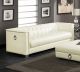 Chaviano Upholstered Track Arm Sofa Pearl White