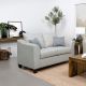 Salizar Upholstered Flared Arm Loveseat Sand