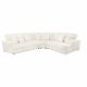 Emberson 3-piece Upholstered Modular Sectional Sofa Ivory