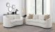 Rainn 2-piece Boucle Upholstered Sloped Arm Sofa Set Latte