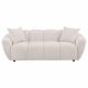 Destino Chenille Upholstered Splayed Arm Sofa Greige