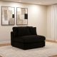 Blaine Upholstered Armless Chair Chocolate