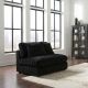 Blaine Upholstered Armless Chair Black