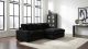 Blaine Upholstered Reversible Chaise Sectional Sofa Black