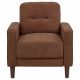 Bowen II Fabric Upholstered Track Arm Accent Chair Rust