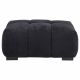 Octavia Upholstered Rectangular Ottoman Black