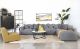 Jennifer Upholstered Armless Chair Grey