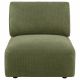 Elysia Chenille Upholstered Modular Armless Chair Green