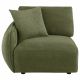 Elysia Chenille Upholstered Modular LAF Chair Green