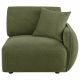 Elysia Chenille Upholstered Modular RAF Chair Green